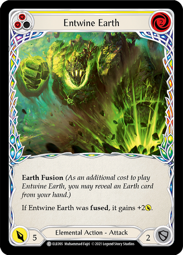 Entwine Earth (Yellow) [ELE095] 1st Edition Rainbow Foil - Duel Kingdom