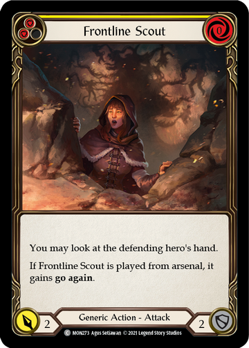 Frontline Scout (Yellow) (Rainbow Foil) [MON273-RF] 1st Edition Rainbow Foil - Duel Kingdom