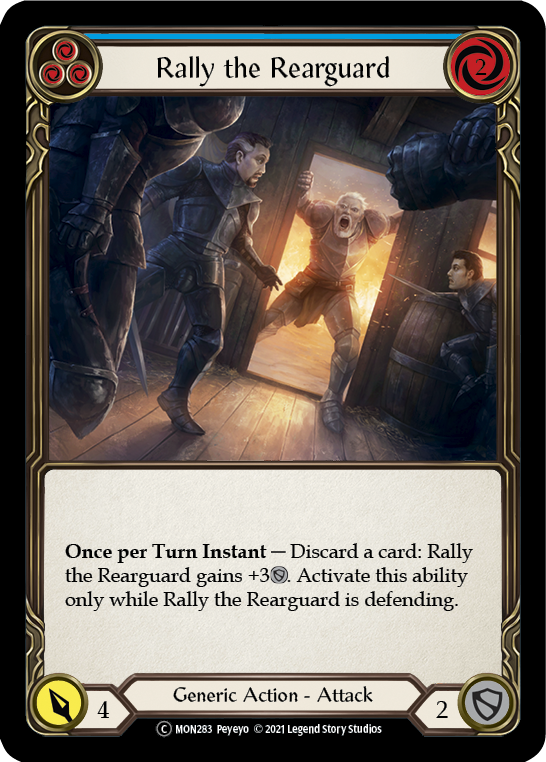 Rally the Rearguard (Blue) [U-MON283] Unlimited Normal - Duel Kingdom