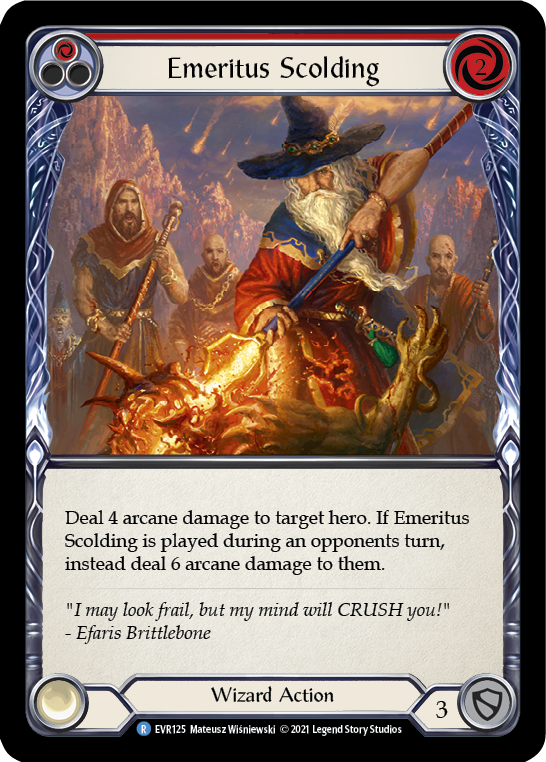 Emeritus Scolding (Red) [EVR125] 1st Edition Normal - Duel Kingdom