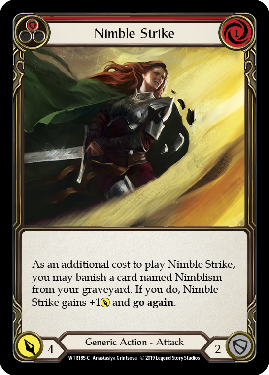 Nimble Strike (Red) [WTR185-C] Alpha Print Normal - Duel Kingdom