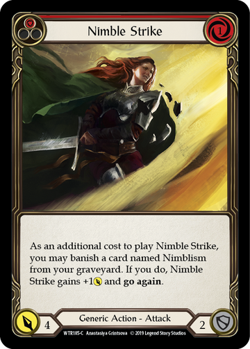 Nimble Strike (Red) [WTR185-C] Alpha Print Normal - Duel Kingdom