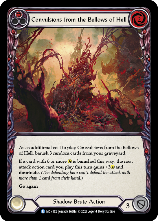 Convulsions from the Bellows of Hell (Red) [MON132] 1st Edition Normal - Duel Kingdom