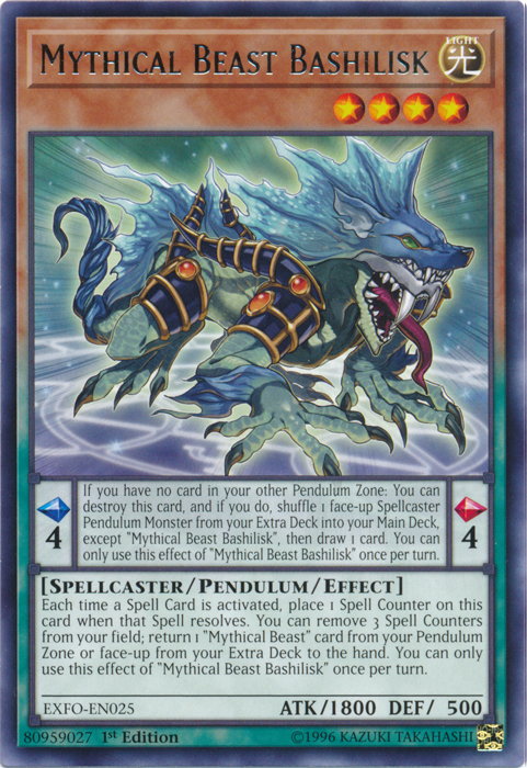 Mythical Beast Bashilisk [EXFO-EN025] Rare - Duel Kingdom