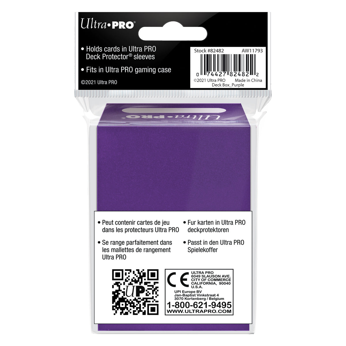 Ultra-Pro Purple Deck Box-3