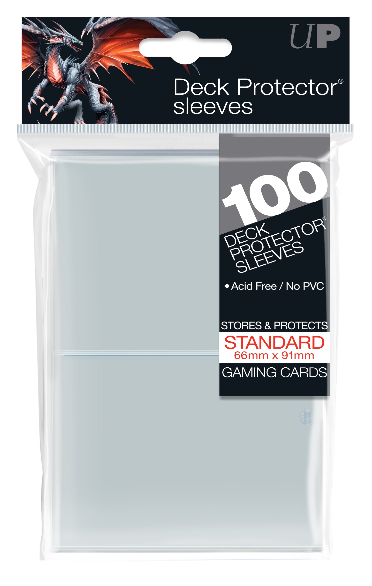 100ct Clear Standard Deck Protectors - Duel Kingdom