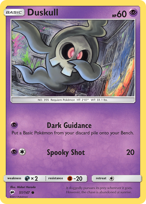 Duskull (51/147) [Sun & Moon: Burning Shadows] - Duel Kingdom