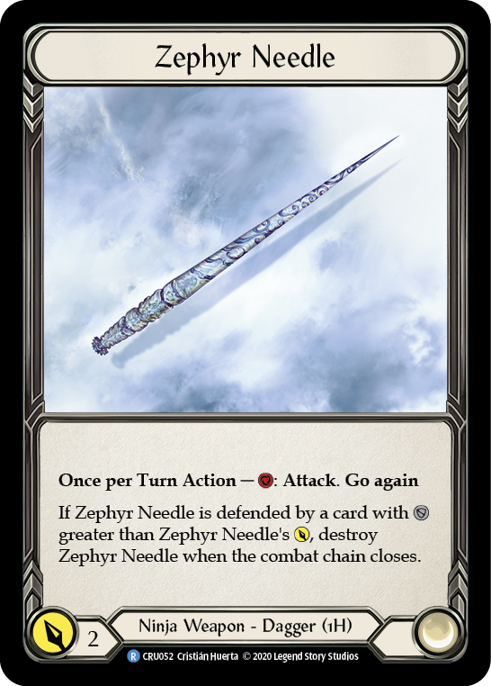 Zephyr Needle [CRU052] 1st Edition Normal - Duel Kingdom