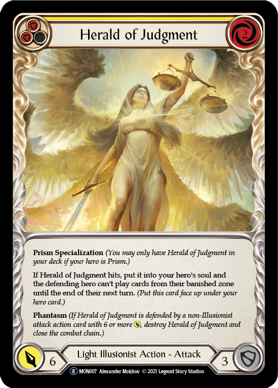 Herald of Judgment (Rainbow Foil) [U-MON007-RF] Unlimited Rainbow Foil - Duel Kingdom