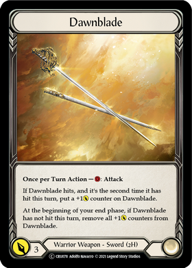 Dawnblade (Rainbow Foil) [CRU078-RF] Unlimited Rainbow Foil - Duel Kingdom