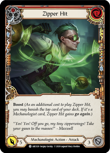 Zipper Hit (Red) [ARC029] Unlimited Normal - Duel Kingdom