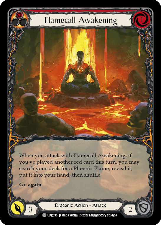 Flamecall Awakening [UPR096] (Uprising) Extended Art Rainbow Foil
