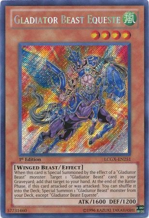 Gladiator Beast Equeste [LCGX-EN251] Secret Rare - Duel Kingdom
