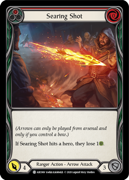 Searing Shot (Red) [ARC069] Unlimited Rainbow Foil - Duel Kingdom