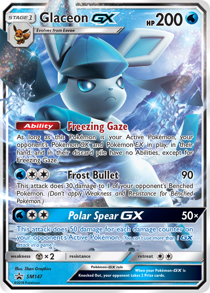 Glaceon GX (SM147) [Sun & Moon: Black Star Promos] - Duel Kingdom