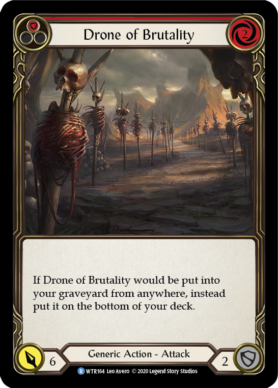 Drone of Brutality (Red) [WTR164] Unlimited Rainbow Foil - Duel Kingdom