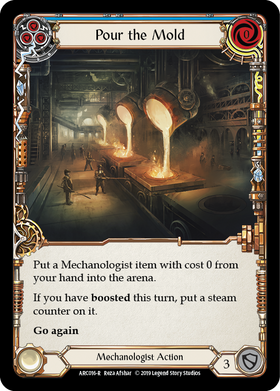 Pour the Mold (Blue) [ARC016-R] 1st Edition Normal - Duel Kingdom