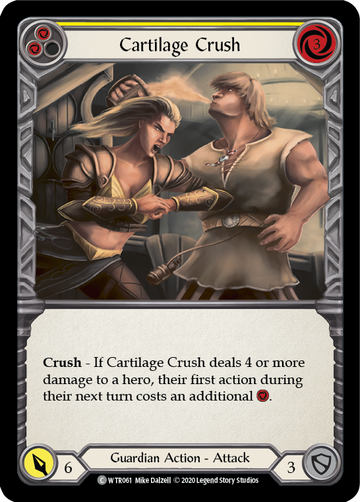 Cartilage Crush (Yellow) [WTR061] Unlimited Rainbow Foil - Duel Kingdom