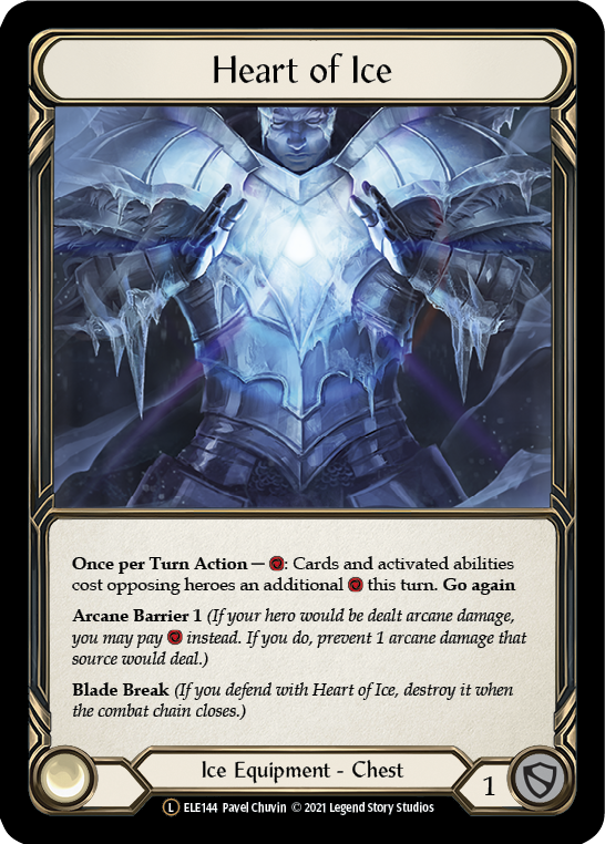 Heart of Ice [U-ELE144] Unlimited Rainbow Foil - Duel Kingdom