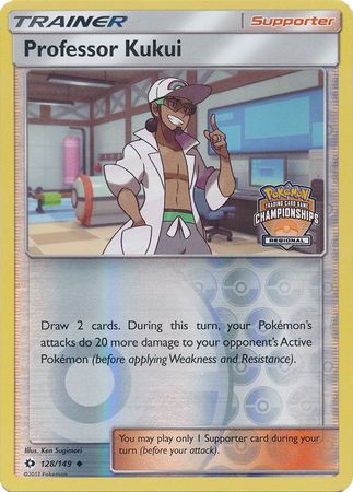 Professor Kukui (128/149) (Regional Championship Promo) [Sun & Moon: Base Set] - Duel Kingdom