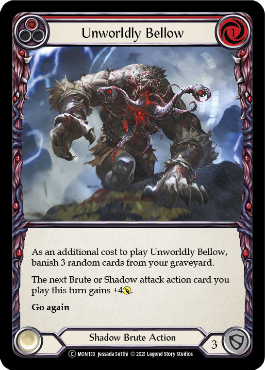 Unworldly Bellow (Red) [U-MON150] Unlimited Normal - Duel Kingdom
