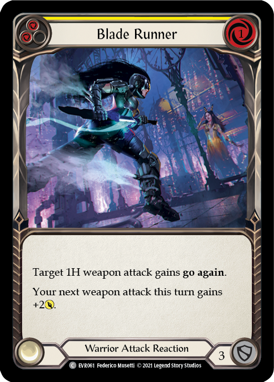 Blade Runner (Yellow) [EVR061] 1st Edition Normal - Duel Kingdom