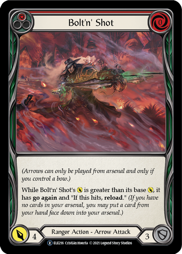 Bolt'n' Shot (Red) [U-ELE216] Unlimited Rainbow Foil - Duel Kingdom