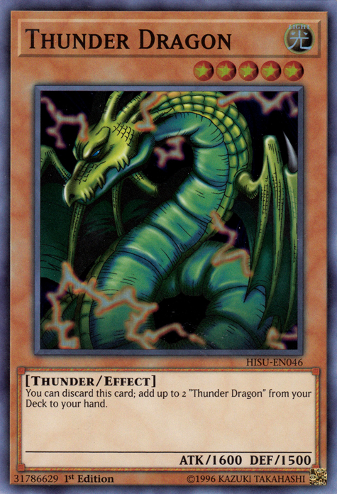 Thunder Dragon [HISU-EN046] Super Rare - Duel Kingdom