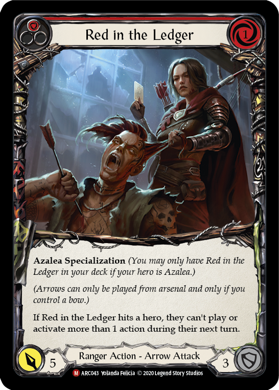 Red in the Ledger [ARC043] Unlimited Rainbow Foil - Duel Kingdom