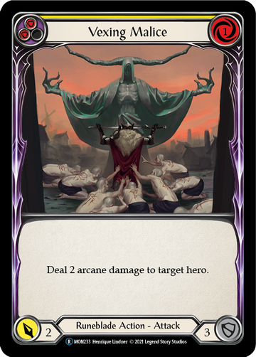 Vexing Malice (Yellow) [U-MON233] Unlimited Normal - Duel Kingdom