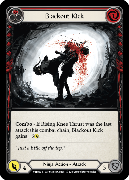 Blackout Kick (Red) [WTR089-R] Alpha Print Normal - Duel Kingdom
