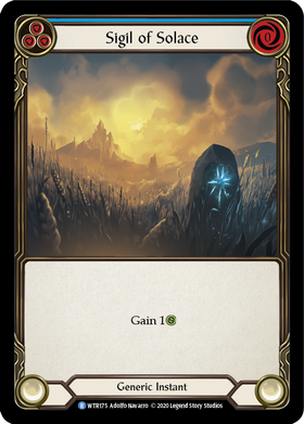 Sigil of Solace (Blue) [WTR175] Unlimited Rainbow Foil - Duel Kingdom