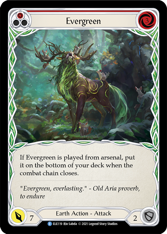 Evergreen (Red) [ELE119] 1st Edition Normal - Duel Kingdom
