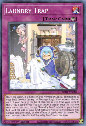 Laundry Trap [BODE-EN080] Common - Duel Kingdom