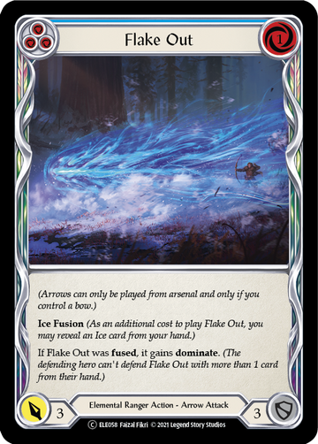 Flake Out (Blue) [U-ELE058] Unlimited Rainbow Foil - Duel Kingdom