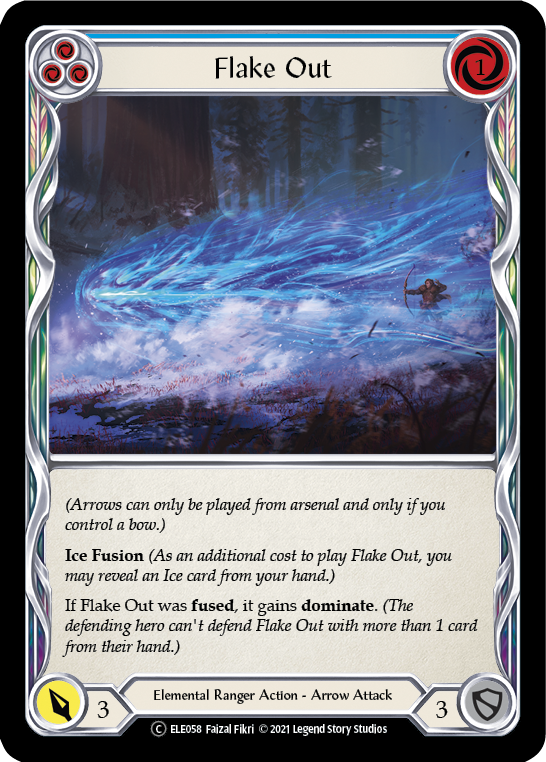 Flake Out (Blue) [U-ELE058] Unlimited Normal - Duel Kingdom