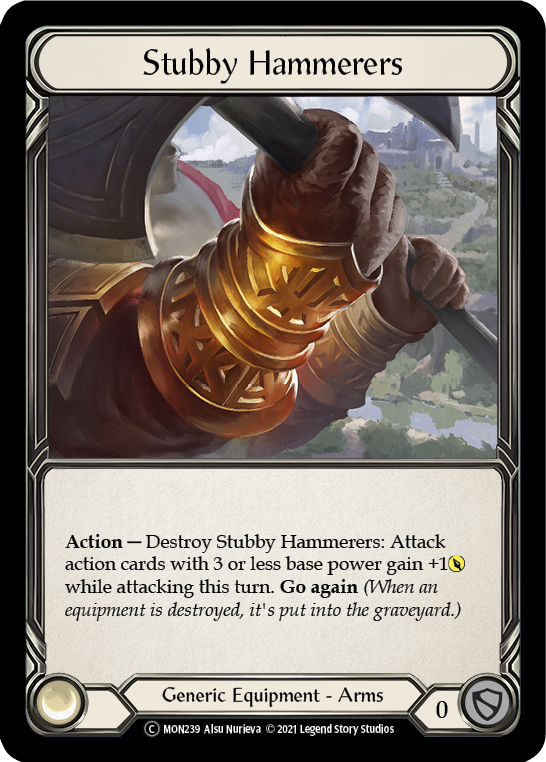 Stubby Hammerers (Rainbow Foil) [U-MON239-RF] Unlimited Rainbow Foil - Duel Kingdom