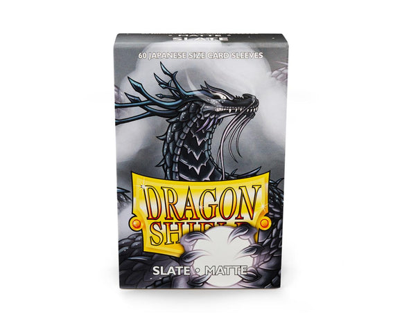 60ct Slate Dragon Shield Matte Sleeves (Japanese Size) - Duel Kingdom