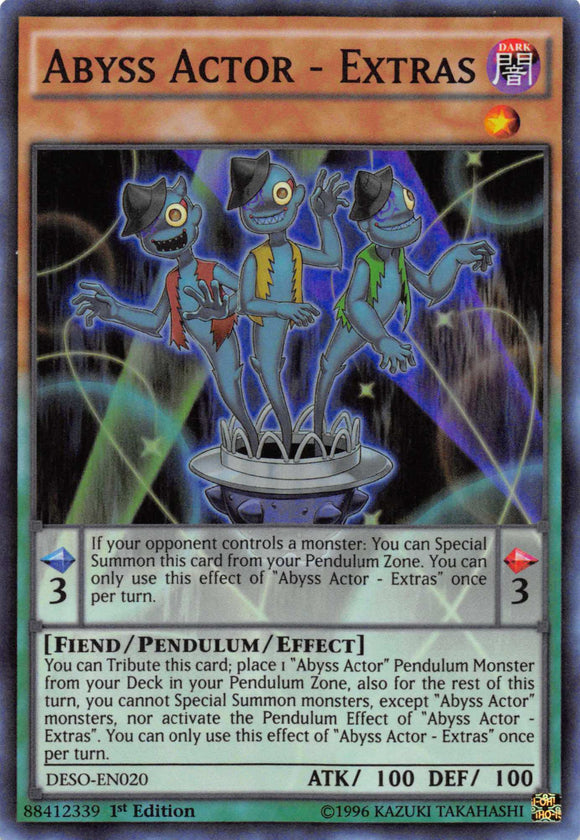 Abyss Actor - Extras [DESO-EN020] Super Rare