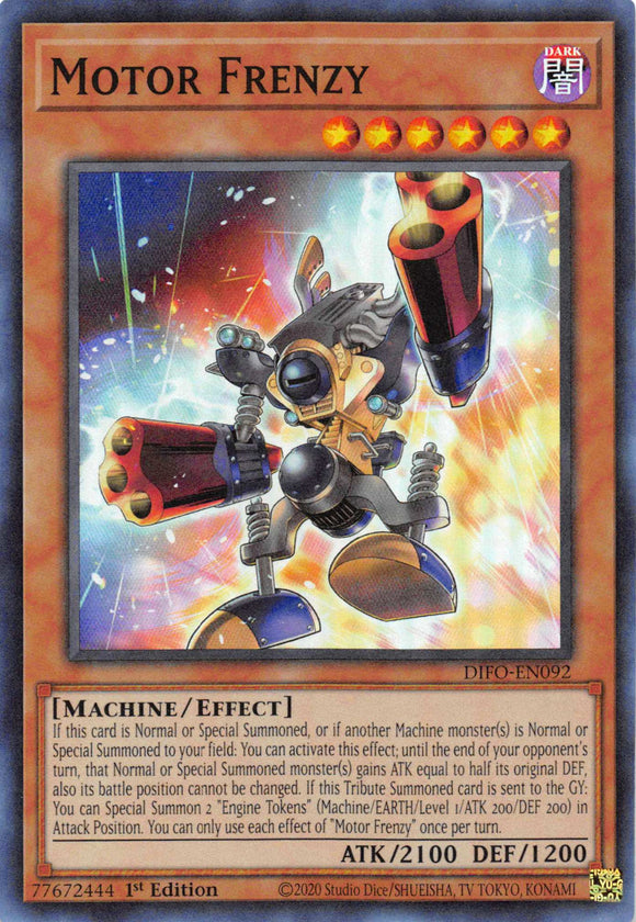 Motor Frenzy [DIFO-EN092] Super Rare