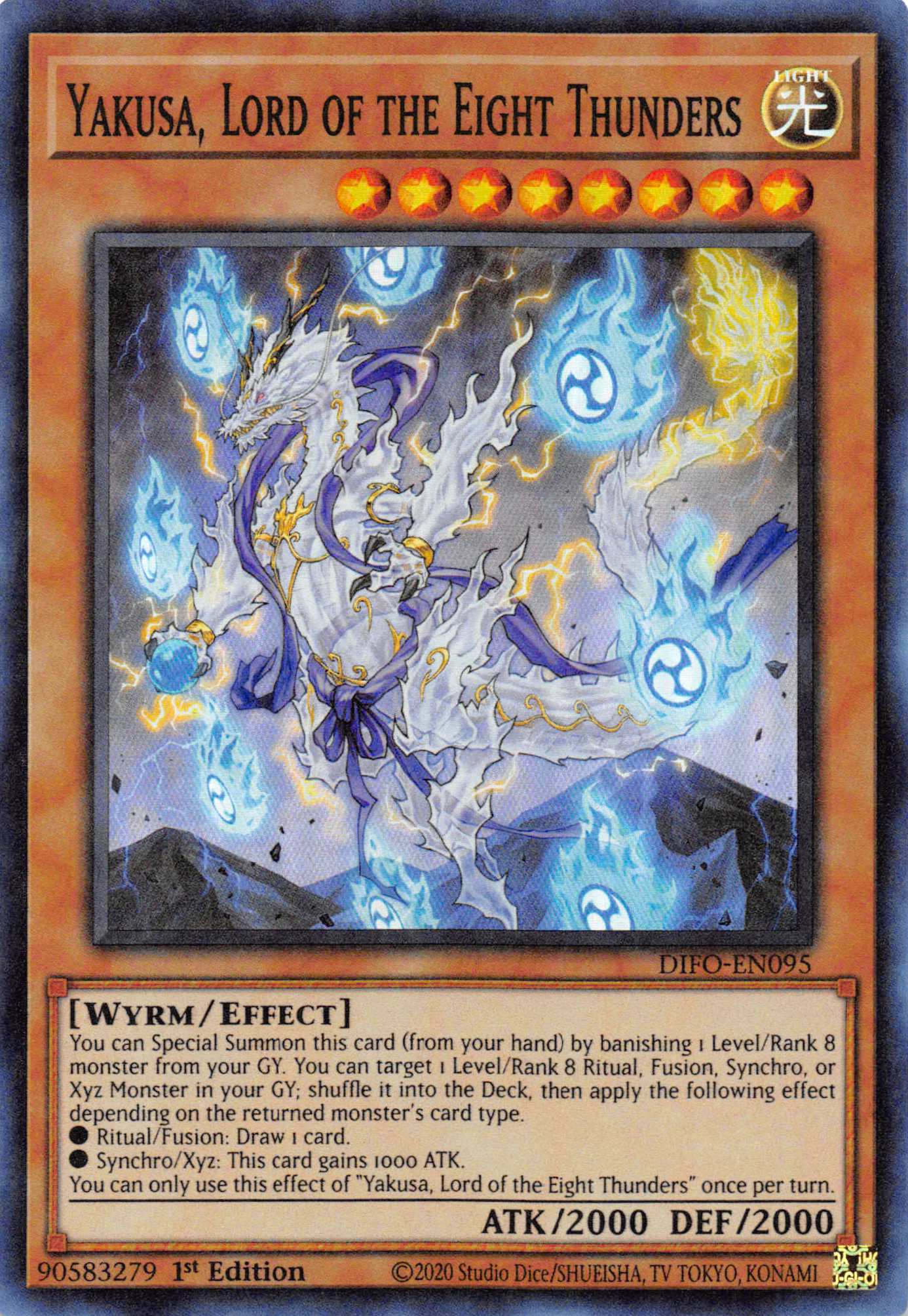 Yakusa, Lord of the Eight Thunders [DIFO-EN095] Super Rare