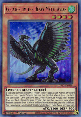 Cocatorium the Heavy Metal Avian [GFP2-EN038] Ultra Rare - Duel Kingdom