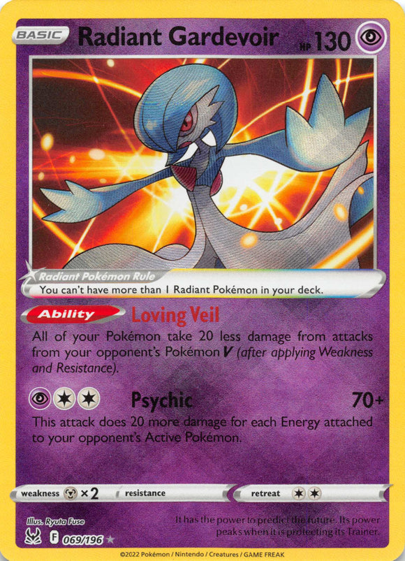 Radiant Gardevoir (069/196) [Sword & Shield: Lost Origin]