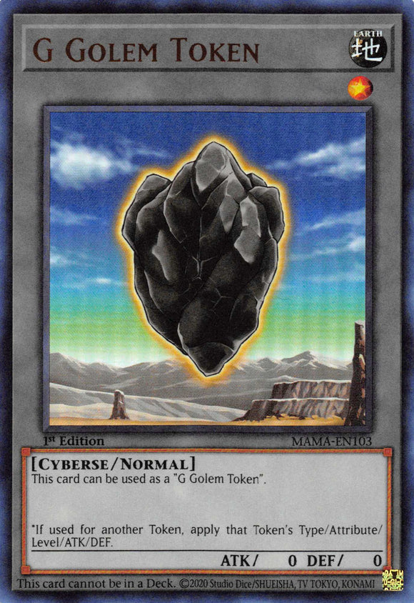 G Golem Token [MAMA-EN103] Ultra Rare