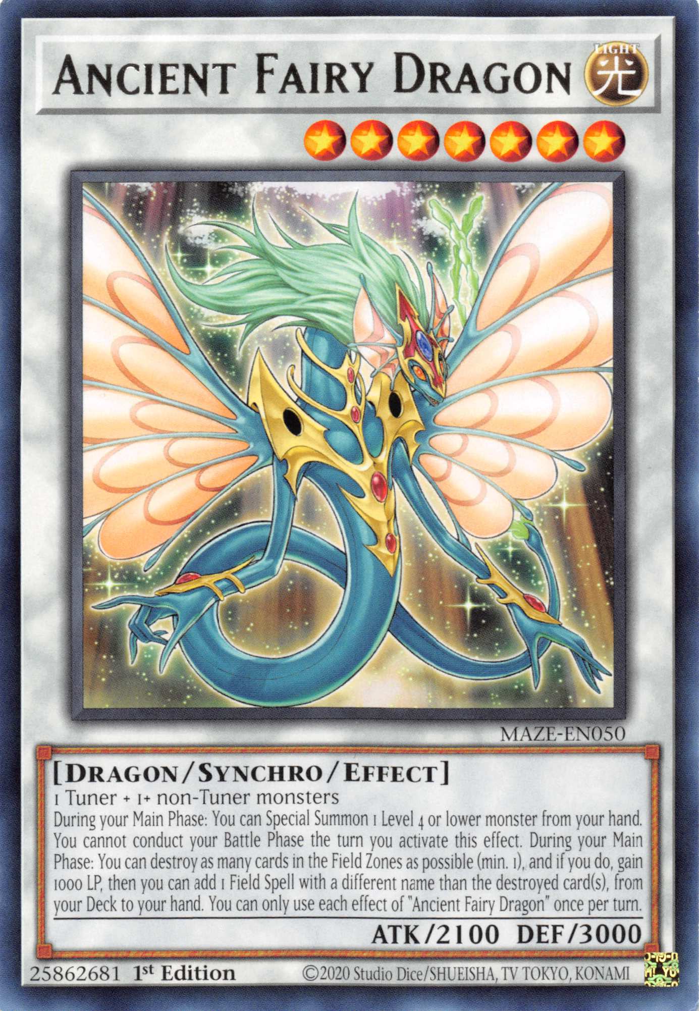 Ancient Fairy Dragon [MAZE-EN050] Rare
