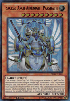 Sacred Arch-Airknight Parshath [SR05-EN001] Ultra Rare