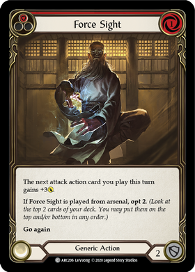 Force Sight (Red) [ARC206] Unlimited Rainbow Foil - Duel Kingdom