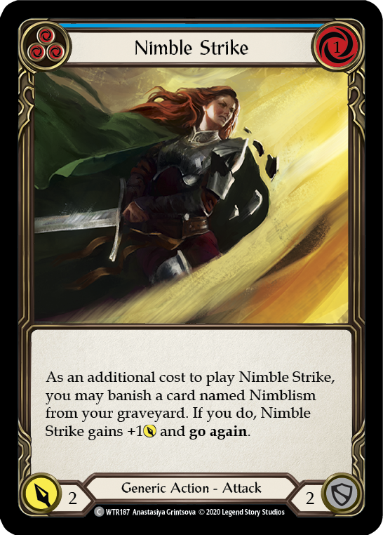 Nimble Strike (Blue) [WTR187] Unlimited Rainbow Foil - Duel Kingdom