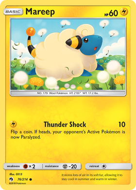 Mareep (76/214) [Sun & Moon: Lost Thunder] - Duel Kingdom