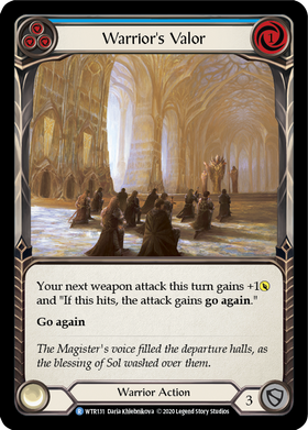 Warrior's Valor (Blue) [WTR131] Unlimited Normal - Duel Kingdom